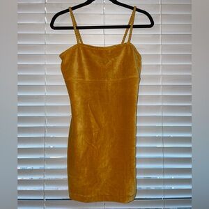 Velour Gold Dress